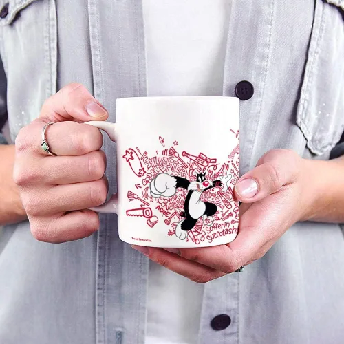 Vista 386 de Trend Setters Friends the Television Show – 25 años – Mercancía oficial – Taza de café o té de cerámica blanca de 11 onzas – perfecta para regalar