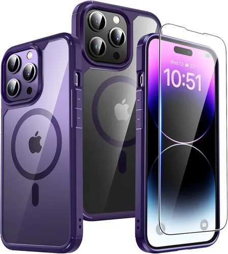 Vista 142 de TAURI Funda para iPhone 17, antiamarilleamiento con protector de pantalla, protección de grado militar, a prueba de golpes, delgada para iPhone 17