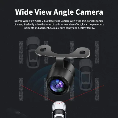 Vista 5 de HD gran angular automático CMOS coche vista lateral trasera trasera cámara de respaldo cámara de respaldo trasero monitor trasero cámara