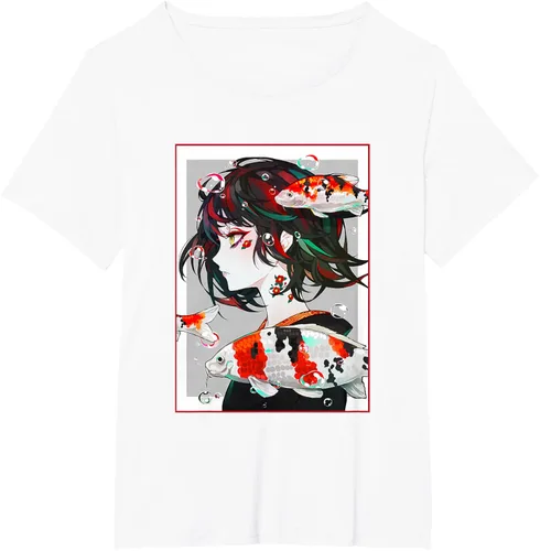 Vista 91 de Camiseta de anime anime japonés estético Otaku Negro