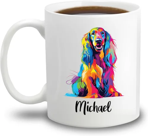 Vista 18 de Affenpinscher - Taza de café con nombre personalizado, regalo para perro, papá, perro, mamá, taza de cerámica blanca personalizada Affenpinscher