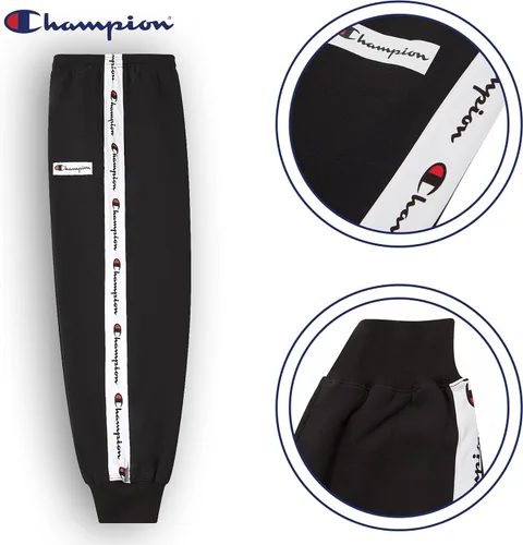 Vista 2 de Champion Pantalones deportivos para hombres grandes y altos - Joggers bordados de forro polar para hombre