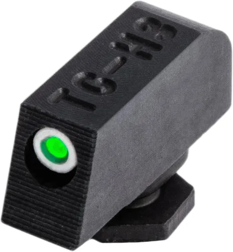 Vista 5 de TRUGLO Mira de pistola de tritio Miras nocturnas delanteras y traseras de alta visibilidad con puntos blancos de luz diurna y puntos de tritio