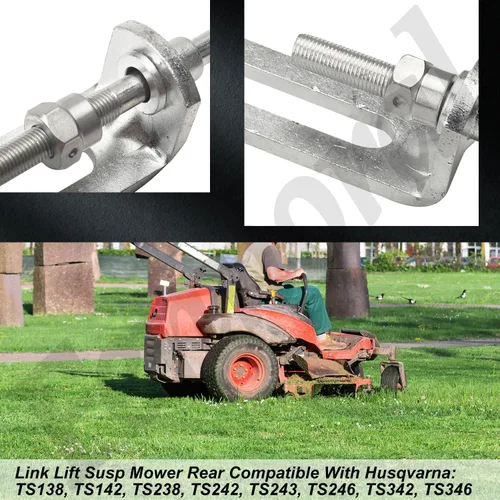 Vista 3 de Fennoral 589464807 Link Lift Susp cortacésped trasero ASM 10.278 compatible con Husqvarna Craftsman A-riens Poulan AYP Deck Lift Link P/N 195181