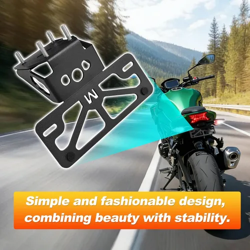 Vista 6 de Kit eliminador de guardabarros VM-KZ910 compatible con Kawasaki Z900 (2017-2019) Aluminum Construction, Anti-Rust, Suitable for Outdoor Use