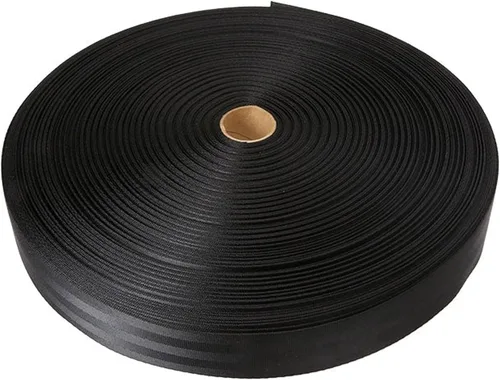 Vista 3 de US Cargo Control Correa estilo cinturón de seguridad de 2 pulgadas x 300 pies, correa de cinturón de seguridad de poliéster negro, 5 paneles, 6,000