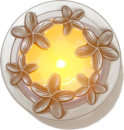 Vista 11 de Golden Bauhinia - Cubierta perfumada para velas, frascos adornados, tapas de sombras, fundas para evitar el tacto, soporte para derretirse
