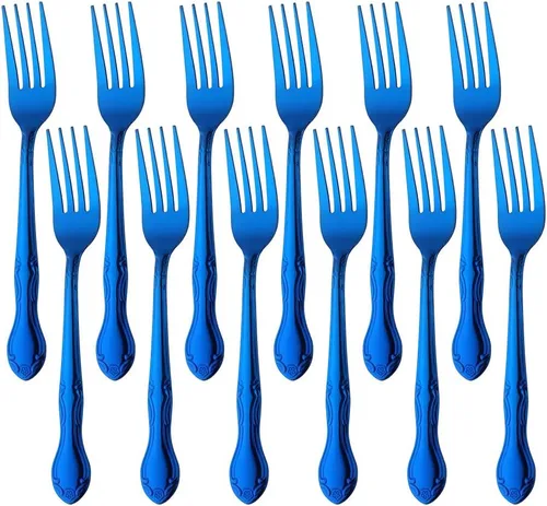 Vista 85 de Cucharas de sopa, cucharas redondas de acero inoxidable para caldo con borde de flor, juego de 12 piezas de acero inoxidable para café, azúcar