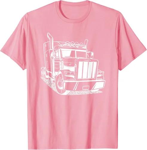 Vista 96 de Diesel Big Rig 18 Wheeler - Camiseta de camionero para camionero, Negro, S