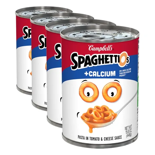 Vista 26 de SpaghettiOs Pasta enlatada con albóndigas A to Z's, lata de 15.6 onzas