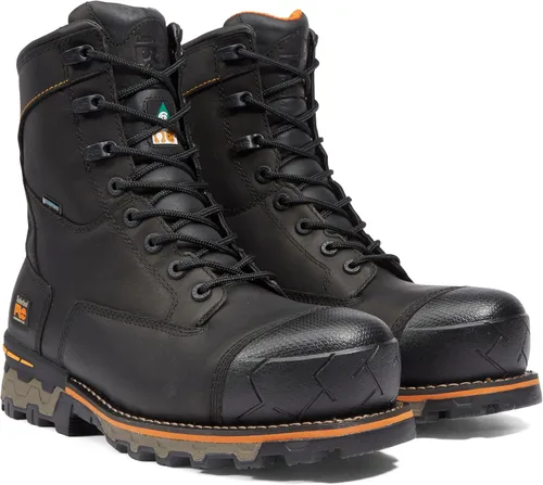 Vista 2 de Timberland PRO Boondock - Botas industriales impermeables para hombre, de 8 pulgadas, resistentes a pinchazos