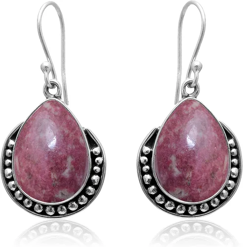 Vista 7 de Veracity Jewelry - Aretes de plata de ley con piedras preciosas para mujeres y niñas, regalo para su cumpleaños, aniversario, esposa, mamá, novia