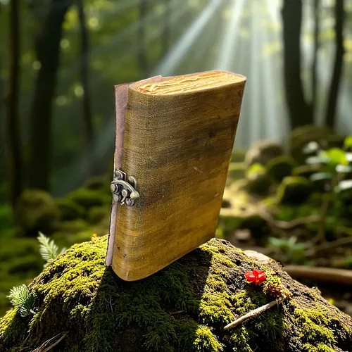 Vista 3 de Leather Journal Tree of Life Embossed – Vintage Leather Diary with Deckle Edge Paper, Rustic Writing Notebook, Grimoire, Sketchbook, Book of
