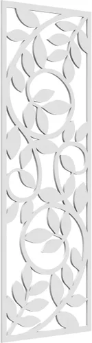 Vista 69 de 9 3/8"W x 24 3/8"H x 1/4"T Utica Decorativo Fretwork Madera Paneles de Pared, Abedul