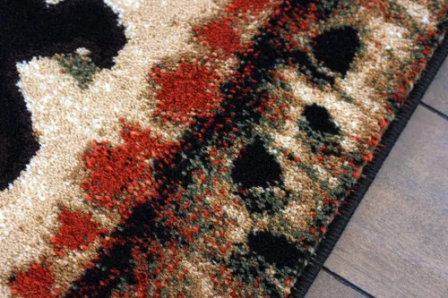 Vista 8 de Masada Rugs, alfombra de área Cabin Lodge escena de osos y cachorros (2 pies x 7 pies 3 pulgadas) pasillo