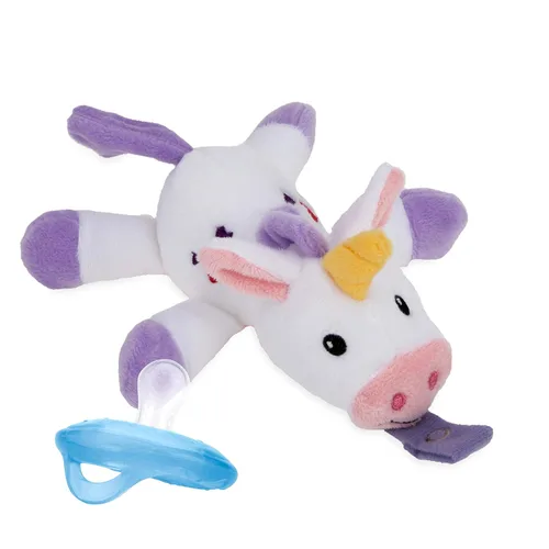 Vista 8 de Nuby Calming Natural Flex Snuggleez Chupete con felpa Combo Set para acurrucarse con comodidad, cocodrilo