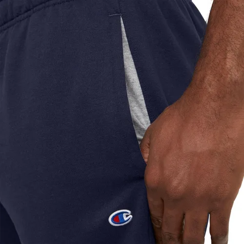Vista 4 de Champion Powerblend - Pantalones deportivos de forro polar para hombre, pantalones deportivos con parte inferior abierta para hombre