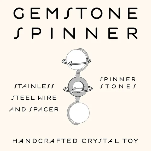 Vista 2 de Gemstone Spinner Fidget Toy and Amulet
