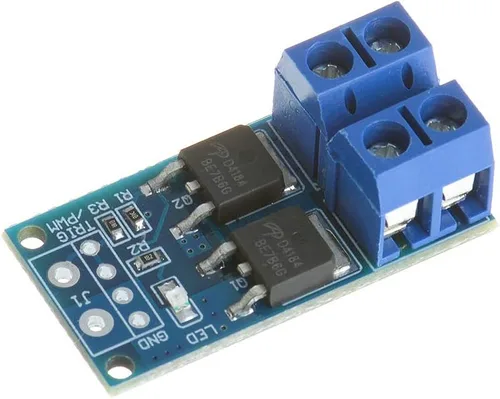 Vista 4 de 5PCS DC 5V-36V 15A (Max 30A) 400W Dual High-Power MOSFET Trigger Switch Drive Module 0-20KHz PWM Ajuste Interruptor Electrónico Tablero de Control
