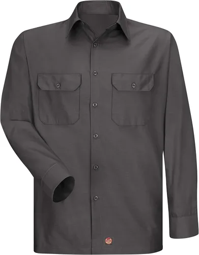 Vista 3 de Red Kap Camisa de trabajo Ripstop sólida, resistente a desgarros, manga larga
