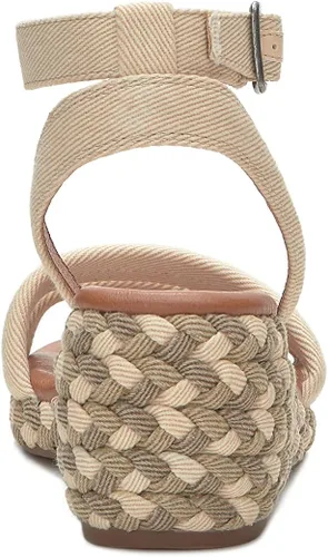 Vista 8 de Lucky Brand Sandalia de cuña trenzada Naylicia para mujer