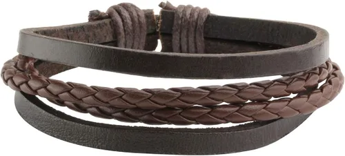 Vista 2 de Manfnee 6 12 pulseras trenzadas de piel sintética para hombres y mujeres ajustables