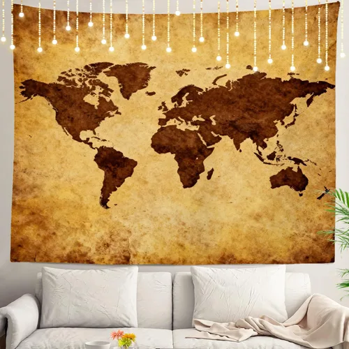 Vista 26 de Shrahala Tapiz de pared de hojas de arce otoñal, hojas rojas llameantes, fondo negro, tapiz grande para colgar en la pared, tapiz decorativo