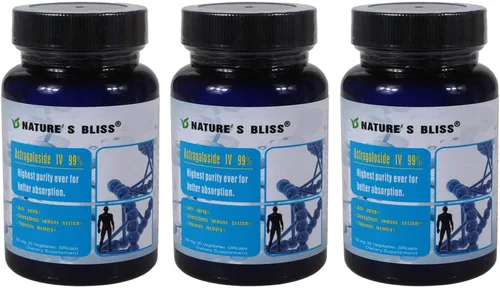 Vista 8 de Nature'sbliss Astragalósido IV protegido con ácido estomacal y superabsorción 99%, 50mg, 30caps