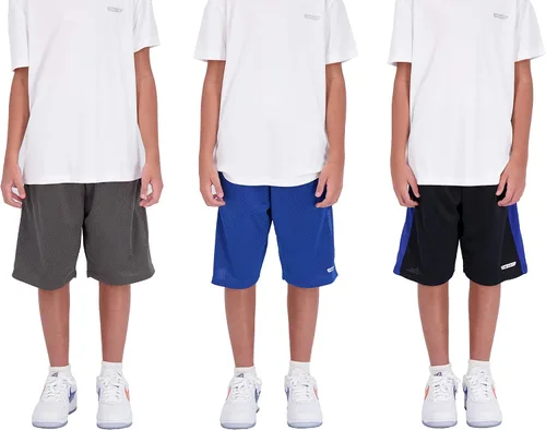 Vista 9 de Hind - Pantalones cortos de baloncesto para niños (3 unidades)