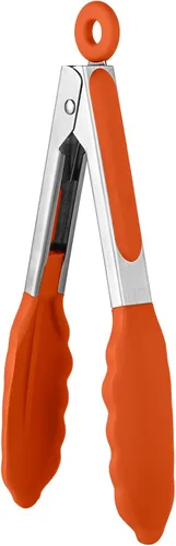 Vista 37 de Pinza de cocina resistente al calor de 600ºF: pinza de cocina de silicona U-Taste de 7 pulgadas con puntas de goma antiadherentes selladas firmes