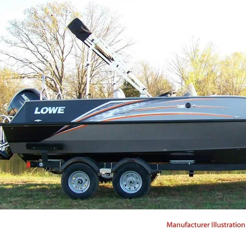 Vista 4 de Lowe Boat Graphic Decal Stickers 2249157 SD 224 Negro Naranja (juego de 2)