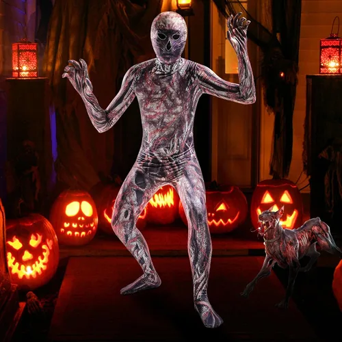 Vista 6 de Disfraz de monstruo para adultos, disfraz de monstruo para Halloween