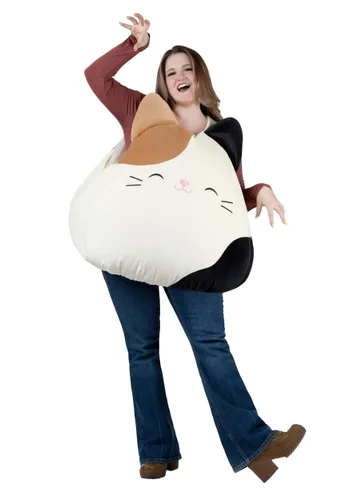 Vista 2 de Disfraz de adulto de Squishmallow Cam el Gato Multicolor