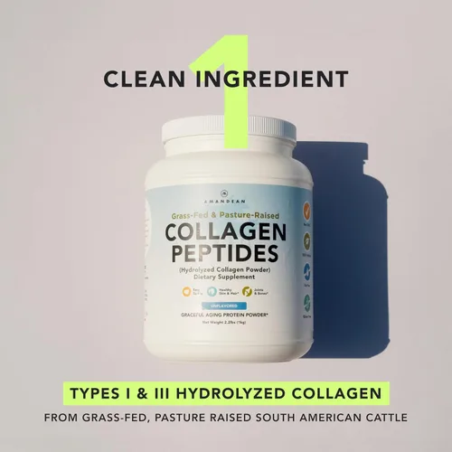 Vista 3 de AMANDEAN Paquete de péptidos liposomales de vitamina C y colágeno bovino de primera calidad. Potente antioxidante. Líquido Quali-C. Colágeno