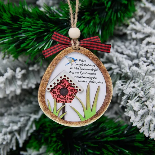 Vista 21 de Mejor Adorno de Tiza para Profesor 4 Pulgadas – Adorno Colgante de Madera en Capas, Suministros Escolares, Decoración, Regalo para Educador
