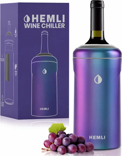 Vista 11 de Funda Aislante Refrigeradora para Botellas de Vino, Mantiene el Vino y el Champán Fríos durante 12 Horas, Enfriador de Botellas de Vino Aislado al