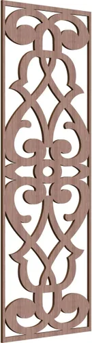 Vista 50 de 9 3/8"W x 24 3/8"H x 1/4"T Bellaire Decorativos Paneles de pared de madera calado, abedul