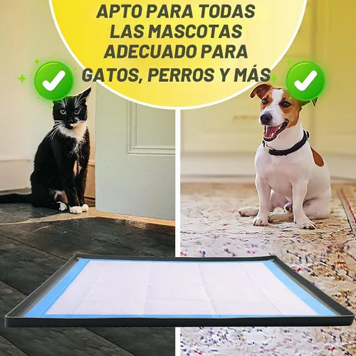 Vista 5 de Bandeja para orina de perro para almohadillas de orina de 30 x 36 pulgadas Gris