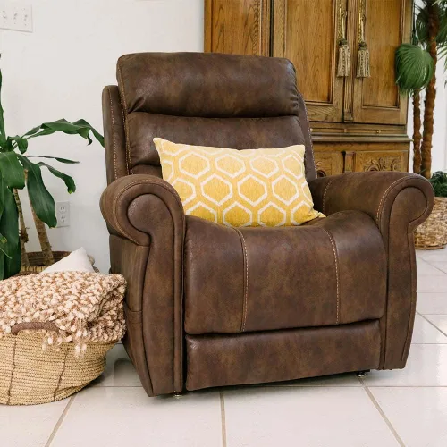 Vista 5 de Pride Mobility VivaLift Tranquil 2 PLR935M - Silla reclinable eléctrica con elevación eléctrica, sofá de tela estándar para personas mayores, 4