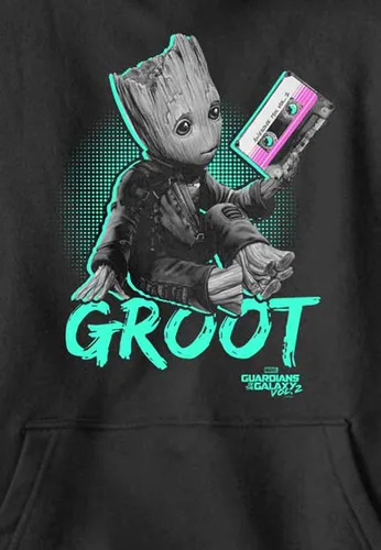Vista 2 de Marvel Sudadera con capucha de neón para bebés