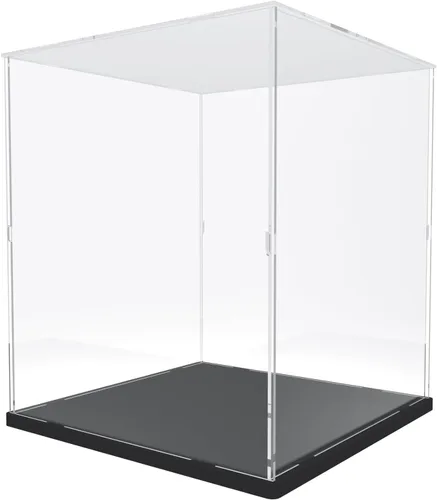 Vista 21 de DuvinDD Vitrina de acrílico para Lego Flowers Plum Blossom 10369 Lego Botanicals Lucky Bamboo 10344 Coleccionables, caja de exhibición transparente