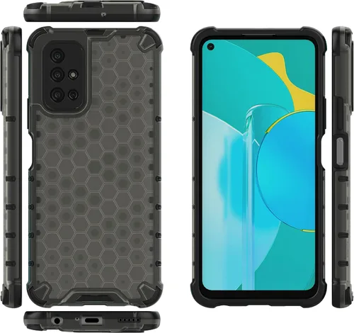 Vista 168 de Pzwoxukhov Funda compatible con Huawei Nova 3i, compatible con Huawei P Smart+ 2018 Honeycomb Anti-Drop Shock-Absorbing Case Negro