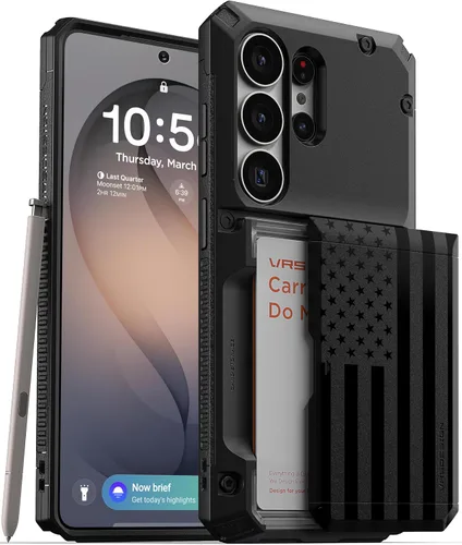 Vista 9 de VRS DESIGN Damda Glide Pro - Funda protectora para Samsung Galaxy S26 Ultra (2026), patente en Estados Unidos, con 4 tarjetas, funda protectora