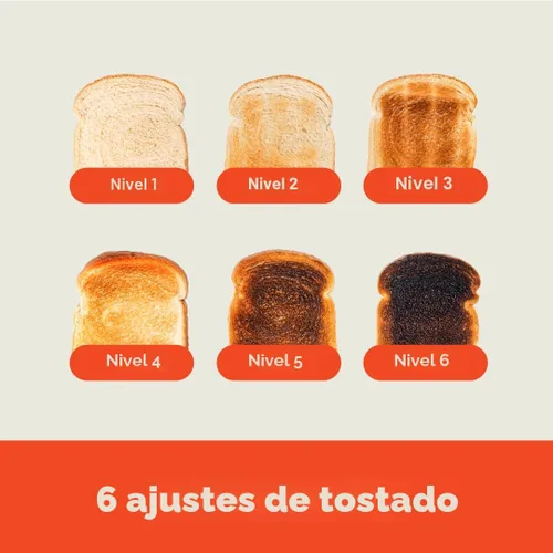 Vista 5 de bella Tostadora delgada de 2 rebanadas, utensilios de cocina Fits-anywhere™, control de tostado de 6 ajustes con botones de recalentamiento
