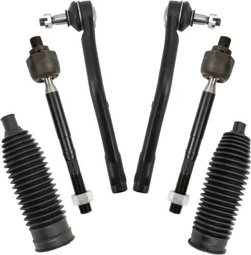 Vista 346 de TRQ Kit de dirección delantera con barra de acoplamiento de fuelle de piñón y cremallera compatible con Toyota Echo 2000-2005