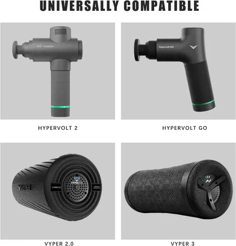 Vista 4 de Cargador de repuesto de 18 V compatible con Hyperice Hypervolt 2 Pro, Hypervolt 2, Hypervolt Go, Hypervolt Go 2, Vyper 3 masajeador pistola