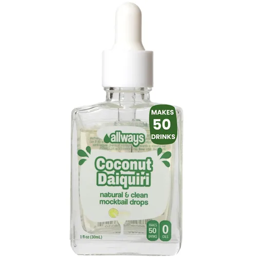 Vista 9 de Allways Drops Potenciador de agua natural de cereza negra Sin azúcar, cero calorías, fruta de monje endulzada Botella de vidrio para hidratación