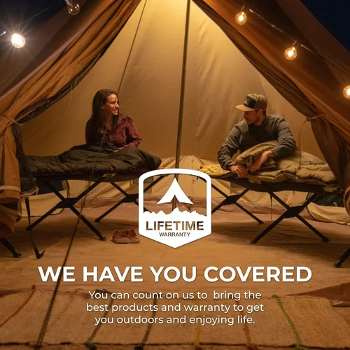Vista 6 de Teton Outfitter - Catre de campamento, catre plegable de gran tamaño para adultos, cómoda cama elevada para dormir, fácil instalación