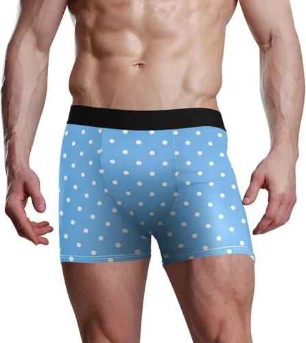 Vista 5 de CHIFIGNO Calzoncillos rojos de fibra de bambú y elastano para hombre, suaves y transpirables, talla S