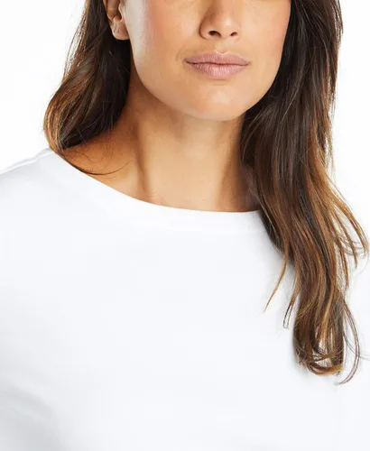 Vista 4 de Nautica Camisa 100% algodón de manga 34 para mujer